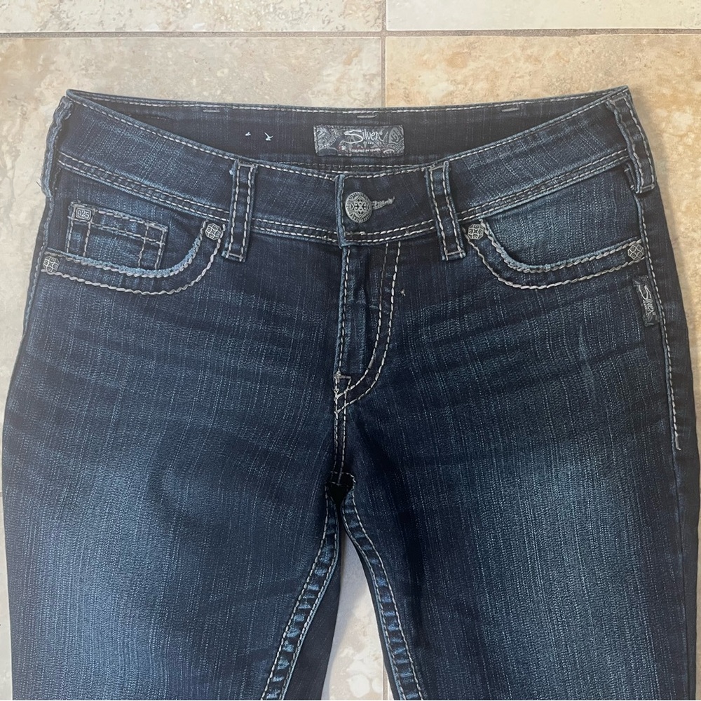 Silver Jeans Skinny Jeans in Dark Indigo Wash